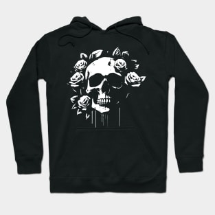 skull with roses Hoodie